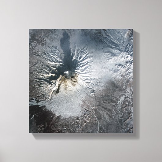 Der Vulkan Shiveluch in Russland Leinwanddruck (Vorderseite)