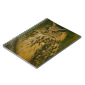 Der Wachmann - das eurasische Adleruschel im Waldl Notizblock (Linke Seite)