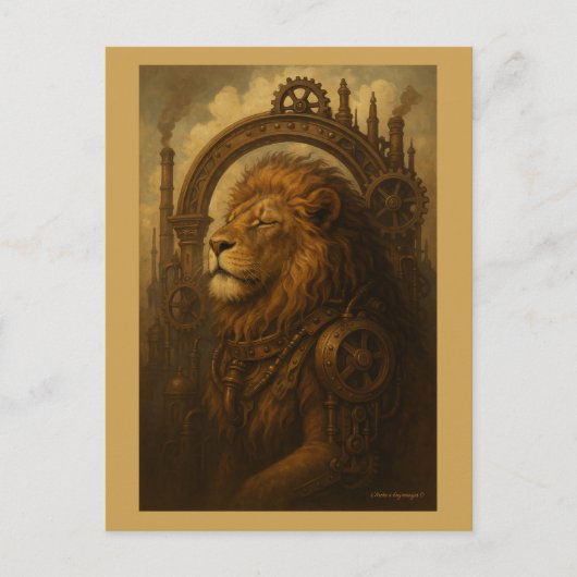 Der Wachmann der Arche - Postkarte Steampunk (Vorderseite)