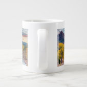 Der Wachmann im Herbst Jumbo-Tasse (Rückseite)