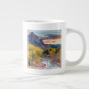 Der Wachmann im Herbst Jumbo-Tasse