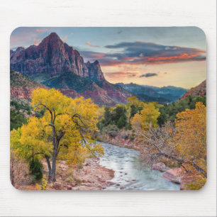Der Wachmann im Herbst Mousepad