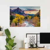 Der Wachmann im Herbst Poster (Heimbüro)