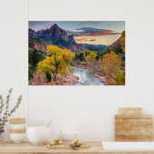 Der Wachmann im Herbst Poster (Küche)