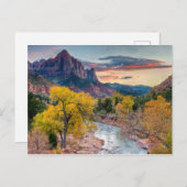 Der Wachmann im Herbst Postkarte (Vorne/Hinten)