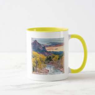 Der Wachmann im Herbst Tasse