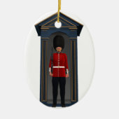 Der Wachposten der Königin in der Bretterbude Keramikornament (Vorne)