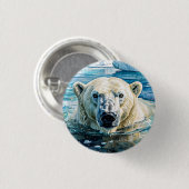 Der wachsame Eiswächter Button (Vorne & Hinten)