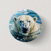 Der wachsame Eiswächter Button (Vorderseite)