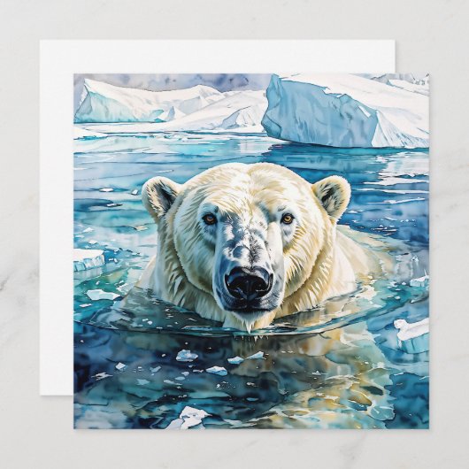 Der wachsame Eiswächter Einladung (Vorne/Hinten)