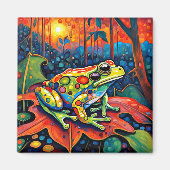 Der Wachsame Frosch Magnet (Vorne)