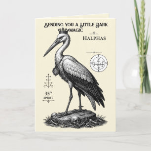 Der wachsamen Storch von Halphas Karte