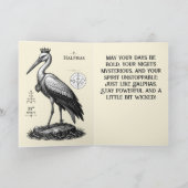Der wachsamen Storch von Halphas Karte (Innenseite)