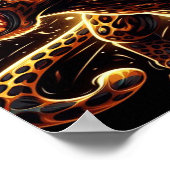 Der wachsende Goldene Tiger Poster (Ecke)