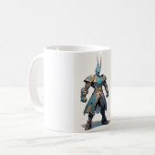 Der Wächter aus Azure Steel Kaffeetasse (Vorderseite Links)