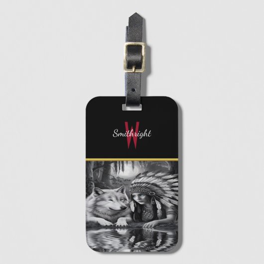 Der Wächter der Gewässer Gepäckanhänger (Vorderseite Vertikal)