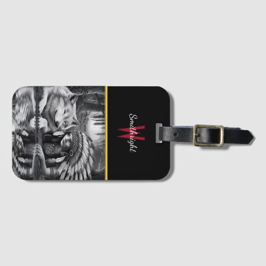 Der Wächter der Gewässer Gepäckanhänger (Vorderseite (Horizontal))