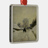 Der Wagen oder Straße unter Schnee bei Honfleur, Ornament Aus Metall (Rechts)