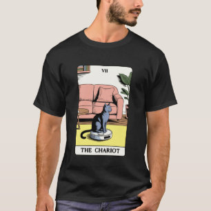 Der Wagen Tarot Karte Katze Roboter Staubsauger Ca T-Shirt
