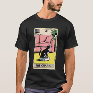 Der Wagen Tarotkarte Katzenroboter Staubsauger Ca T-Shirt