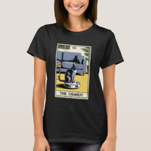 Der Wagen Tarotkarte Katzenroboter Staubsauger Ca T-Shirt