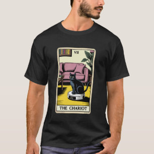 Der Wagen Tarotkarte Katzenroboter Staubsauger Ca T-Shirt