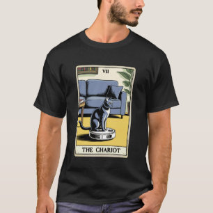 Der Wagen Tarotkarte Katzenroboter Staubsauger Ca T-Shirt