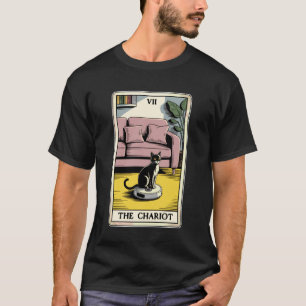 Der Wagen Tarotkarte Katzenroboter Staubsauger Ca T-Shirt