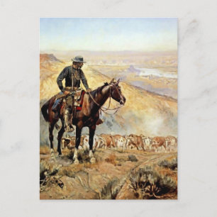„Der Wagenboss“ von Charles M. Russell Postkarte