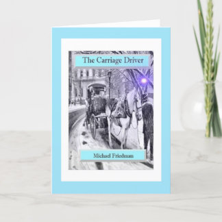 Der Wagentreiber, geklappte Grußkarte Karte