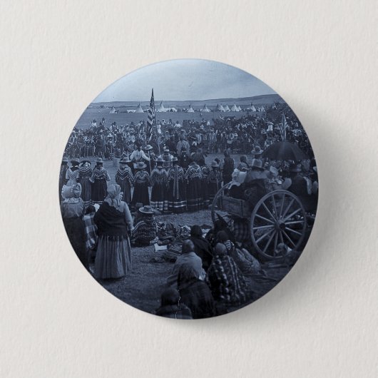 Der wählende Tanz der Blackfeet Button (Vorderseite)