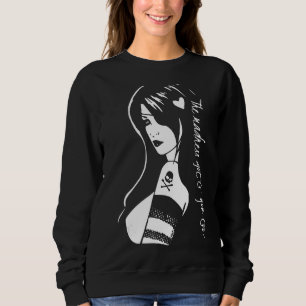 Der Wahnsinn Got zu Grunge Gothcore Sweatshirt