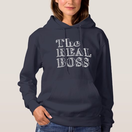 Der wahre Boss Hoodie (Vorderseite)