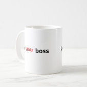 Der wahre Boss Kaffeetasse (Vorderseite Links)