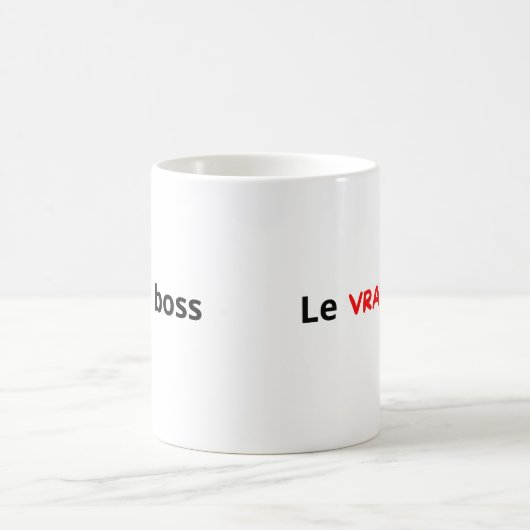 Der wahre Boss Kaffeetasse (Mittel)