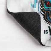 Der wahre Feind bist du – Black Marble Trader Mousepad (Ecke)