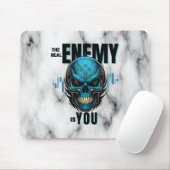 Der wahre Feind bist du – Black Marble Trader Mousepad (Mit Mouse)