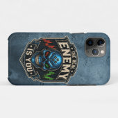 Der wahre Feind bist du Blue Grunge  Case-Mate iPhone Hülle (Rückseite (Horizontal))