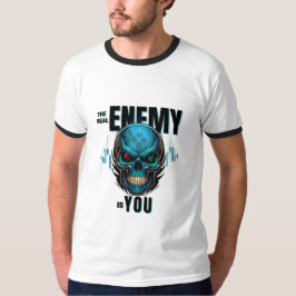 Der wahre Feind bist du – Totenkopf T-Shirt