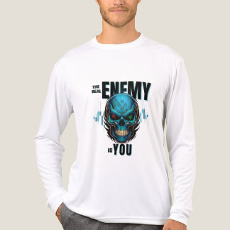 Der wahre Feind bist du – Totenkopf Tri-Blend Shirt