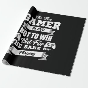 Der wahre Gamer zahlt, nicht zu gewinnen Geschenkpapier