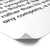 Der wahre Gentleman Poster (Ecke)