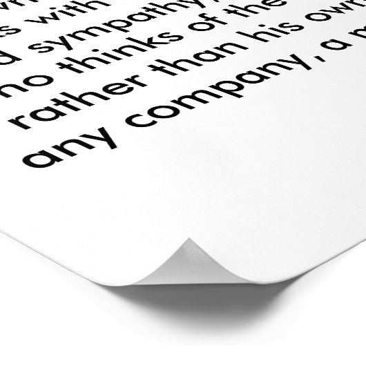 Der wahre Gentleman Poster (Ecke)