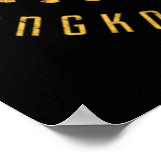 Der wahre Gott Muay Thai Poster (Ecke)