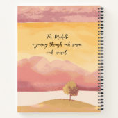 Der wahre Herbsttraum, romantischer Poesie-Fall Notizblock (Rückseite)