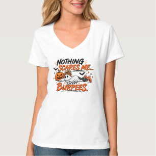 Der wahre Horror ist Leg Day Lustiges Halloween Fi T-Shirt