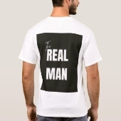 Der wahre Mensch - Fett Statement-T-Shirt#manbasic T-Shirt (Rückseite)
