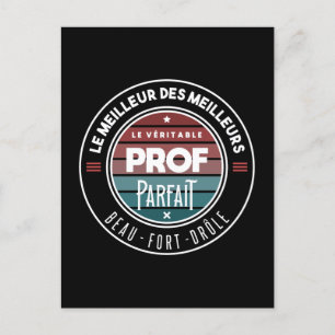 Der wahre perfekte Prof Postkarte