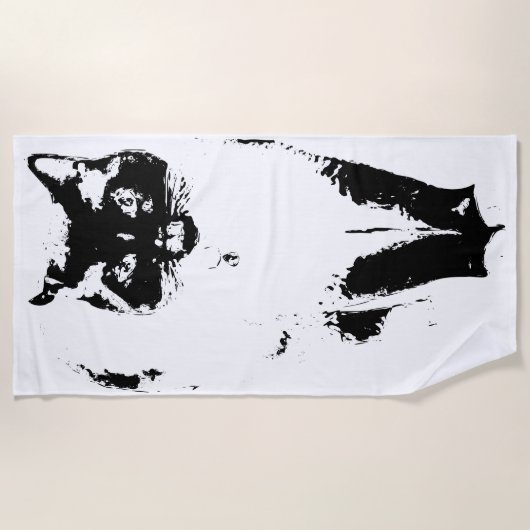 Der wahre Rettungsschwimmer Strandtuch (Vorderseite)