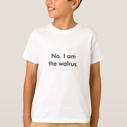 Der wahre Walrus T-Shirt (Vorderseite)